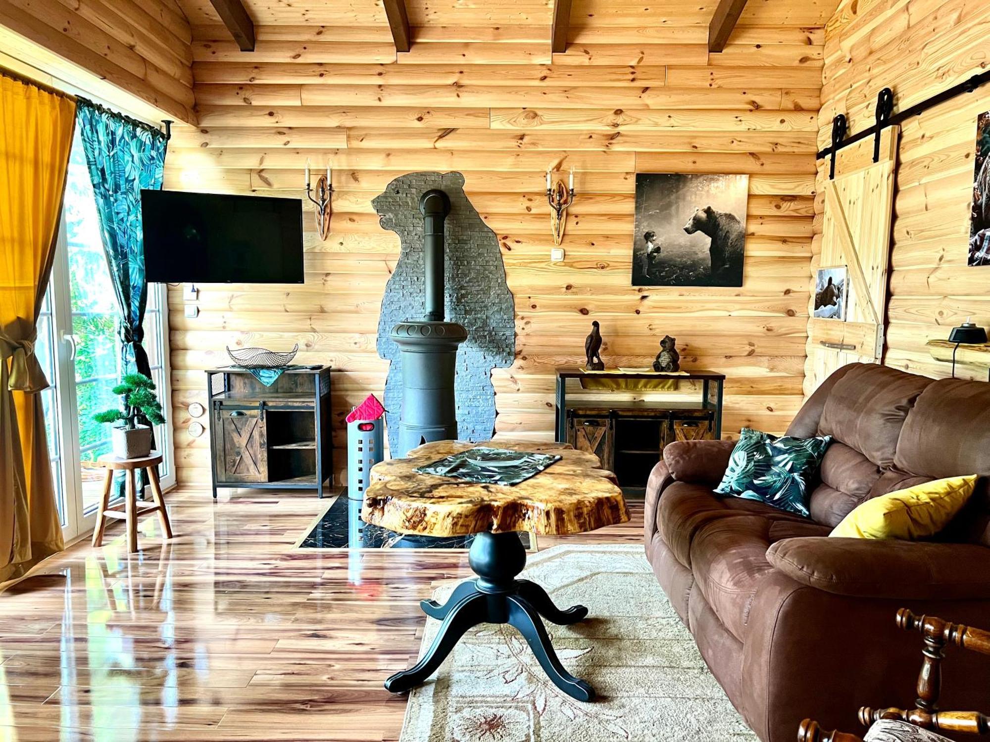 Holzhaus Baerenhoehle Am Wald Und See نيوروبين المظهر الخارجي الصورة